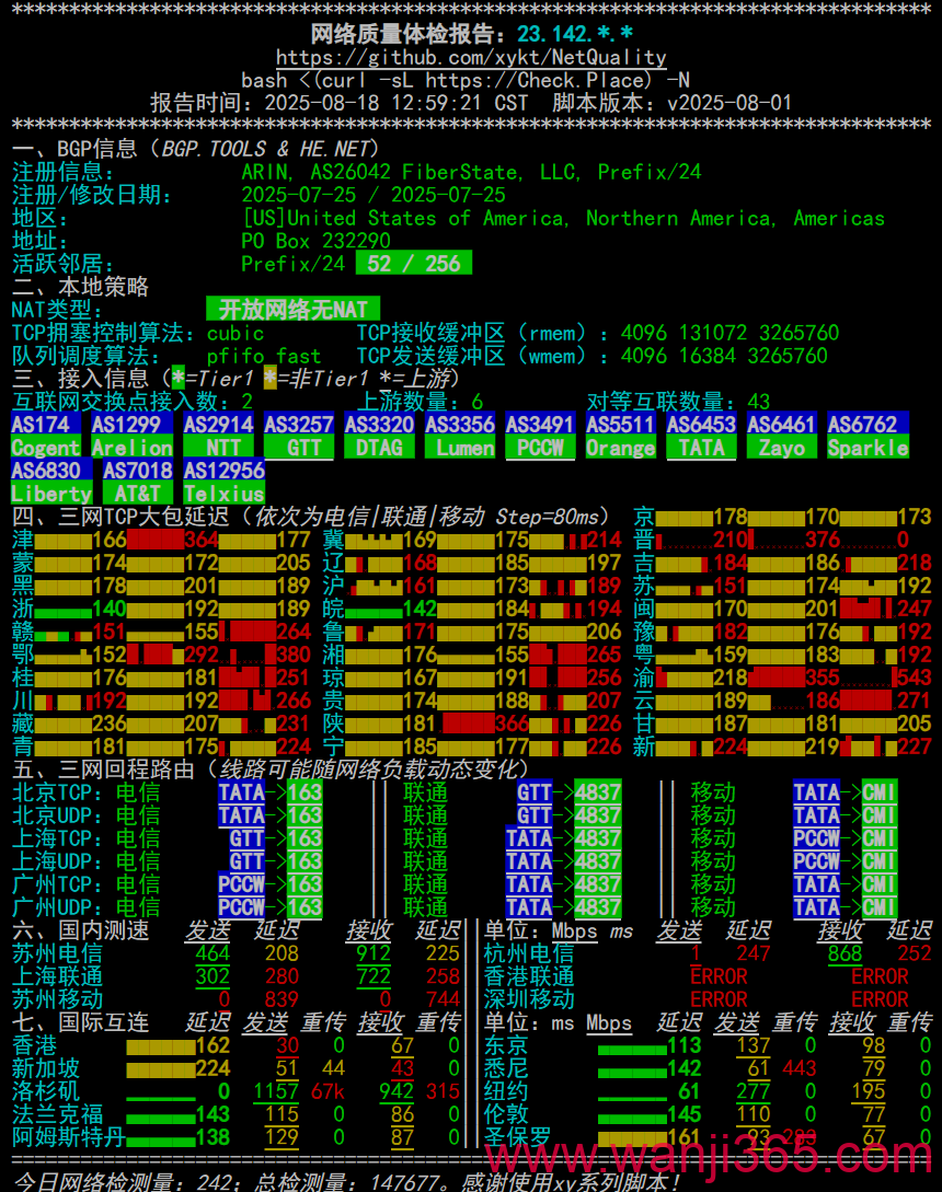 BitsFlowCloud:79.9/年/美国线路/1核/0.5G/1T@1G宽带-测试 BitsFlowCloud:79.9/年/美国线路/1核/0.5G/1T@1G宽带-测试