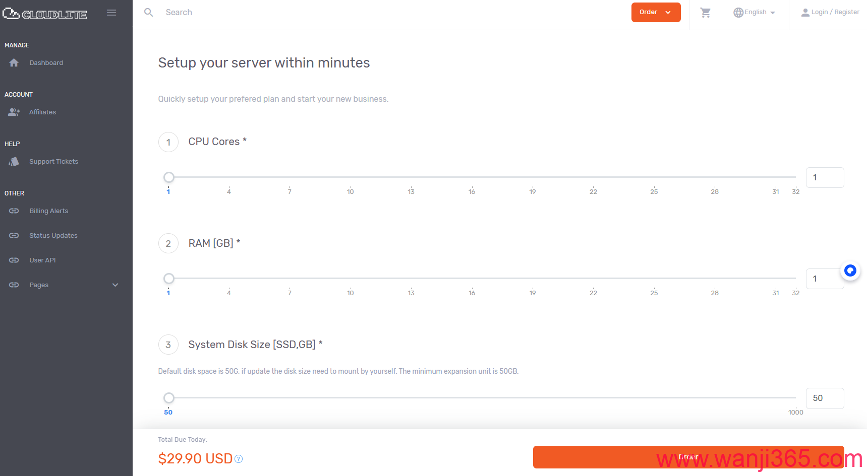 Lightlayer:.9/年/美国大陆优化/1核/1G/1T@1G宽带 Lightlayer:.9/年/美国大陆优化/1核/1G/1T@1G宽带