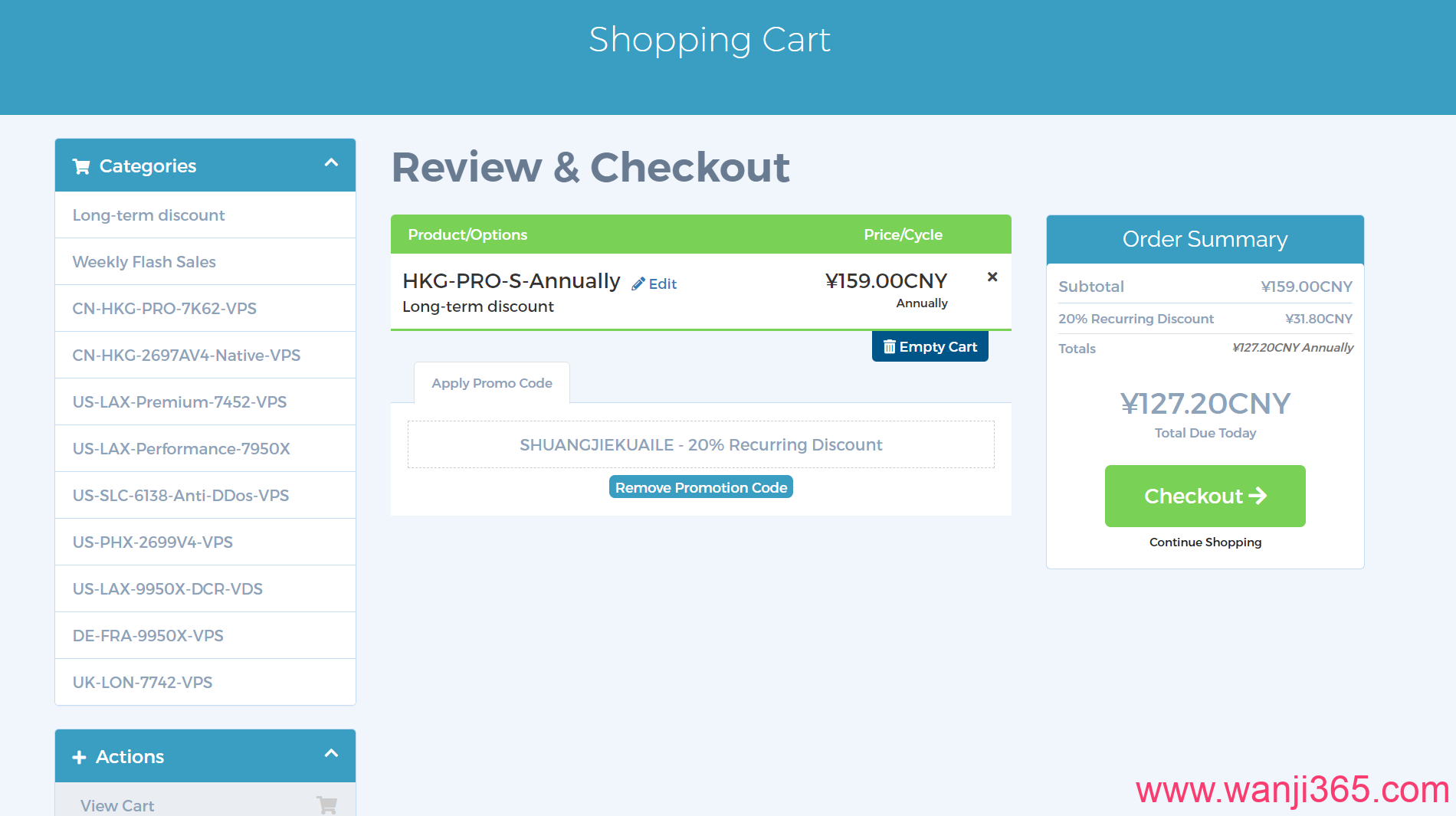 BitsFlowCloud:127.2/年/香港大陆优化/1核/1G/0.5T@80M宽带 BitsFlowCloud:127.2/年/香港大陆优化/1核/1G/0.5T@80M宽带