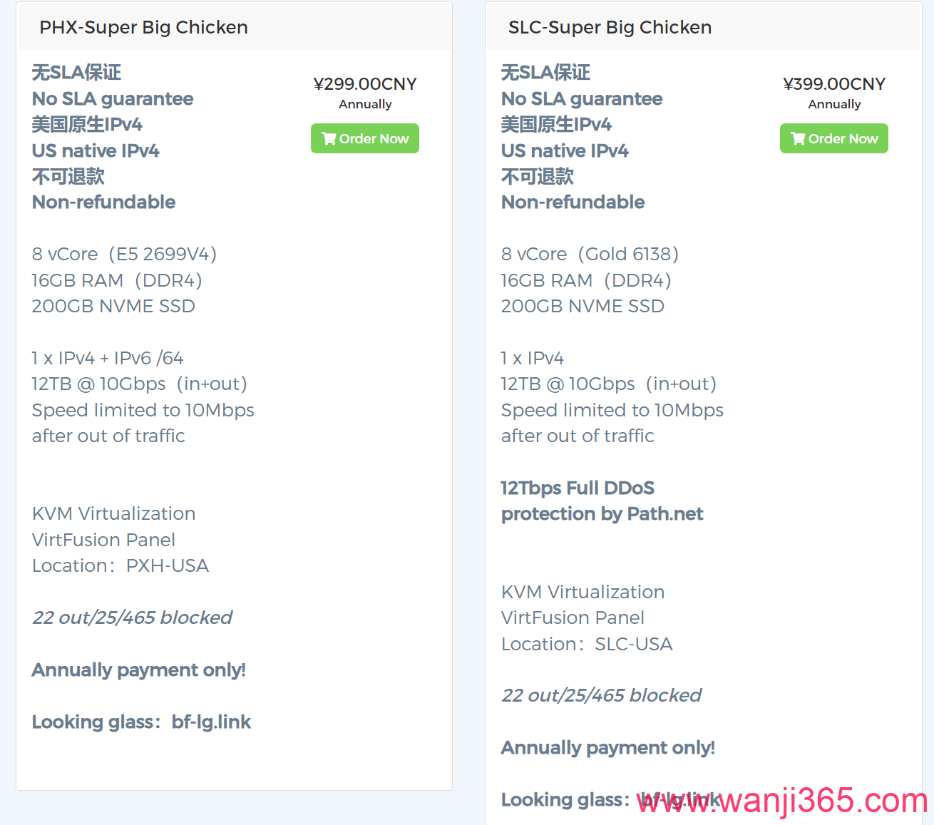 BitsFlowCloud:299/年/美国线路/8核/16G/12T@10G宽带-Super Big Chicken活动 BitsFlowCloud:299/年/美国线路/8核/16G/12T@10G宽带-Super Big Chicken活动