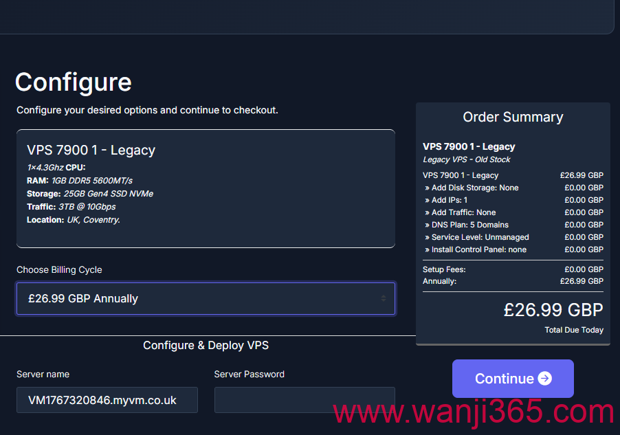 VM6:£26.99/年/英国线路/1核/1G/3T@10G VM6:£26.99/年/英国线路/1核/1G/3T@10G