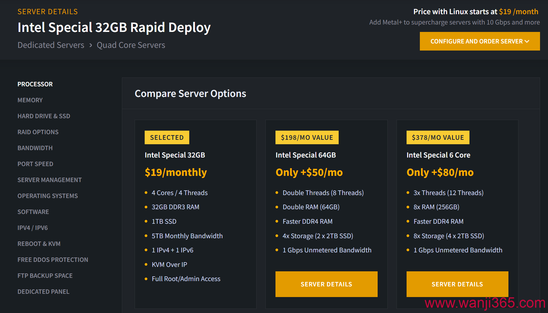 ReliableSite:/月20周年特惠独立服务器 ReliableSite:/月20周年特惠独立服务器